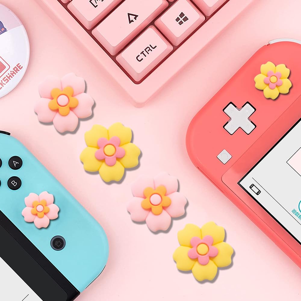 Amazon.com: PERFECTSIGHT Cherry Blossom Switch Thumb Grips Kawaii